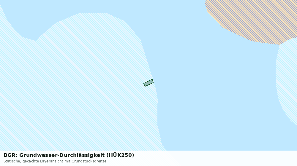 Statische Kartenansicht: BGR: Grundwasser-Durchlässigkeit (HÜK250)