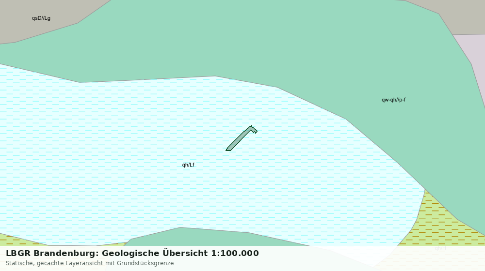 Statische Kartenansicht: LBGR Brandenburg: Geologische Übersicht 1:100.000