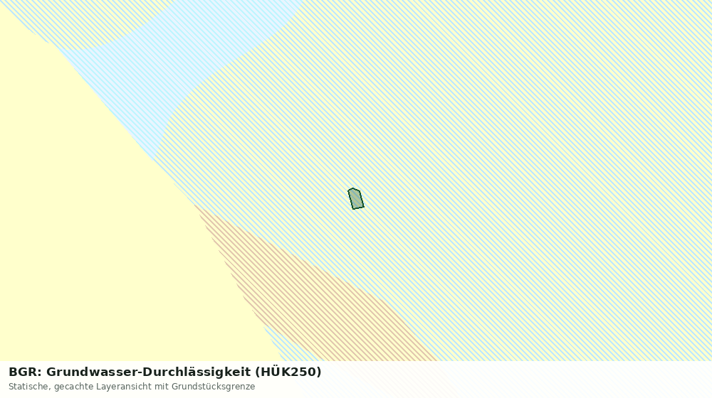 Statische Kartenansicht: BGR: Grundwasser-Durchlässigkeit (HÜK250)