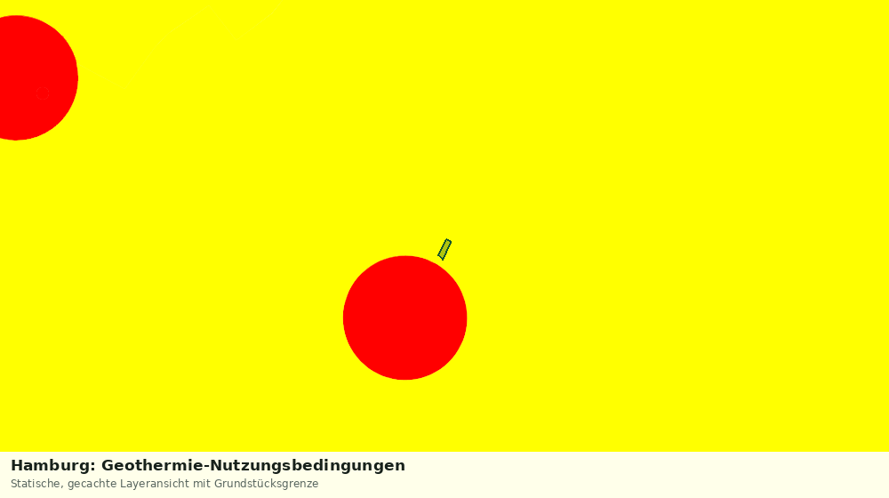 Statische Kartenansicht: Hamburg: Geothermie-Nutzungsbedingungen