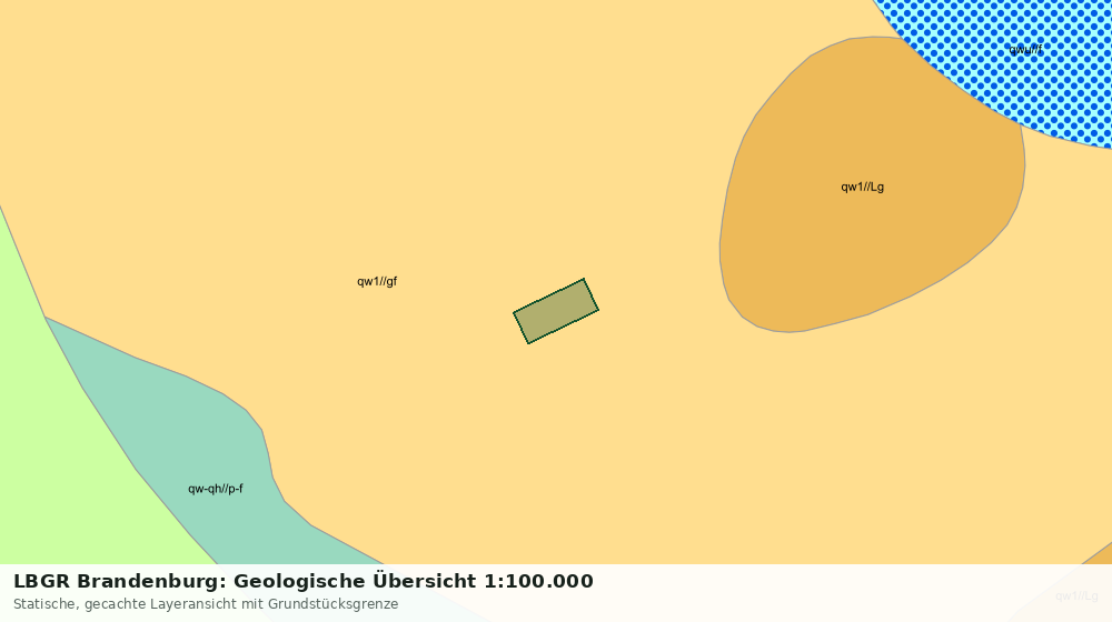 Statische Kartenansicht: LBGR Brandenburg: Geologische Übersicht 1:100.000