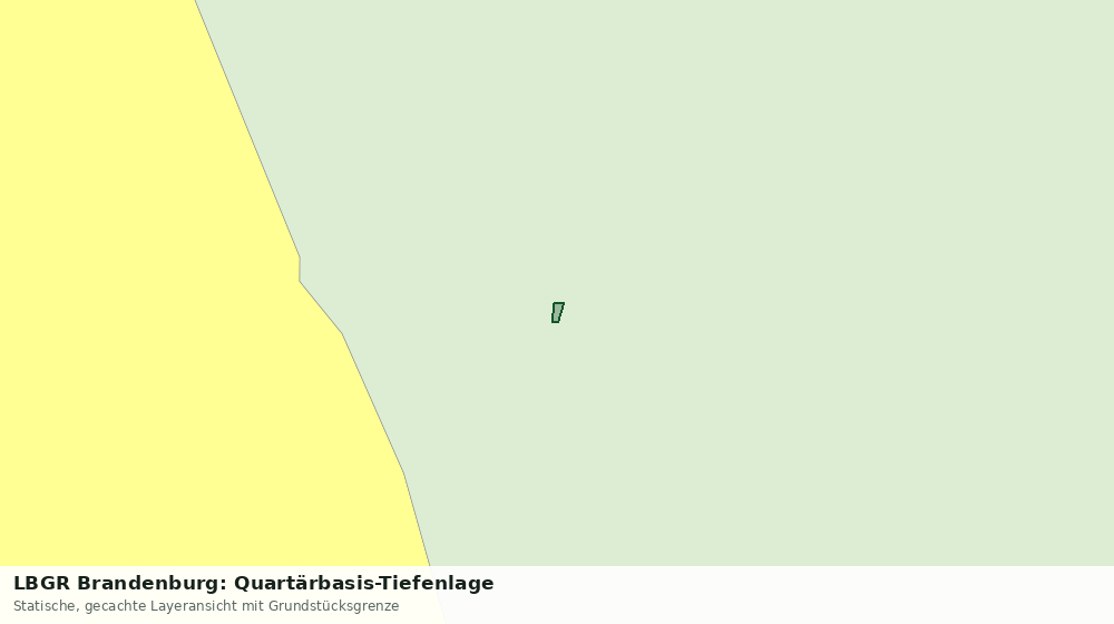 Statische Kartenansicht: LBGR Brandenburg: Quartärbasis-Tiefenlage