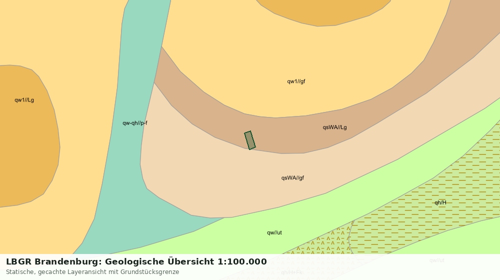 Statische Kartenansicht: LBGR Brandenburg: Geologische Übersicht 1:100.000