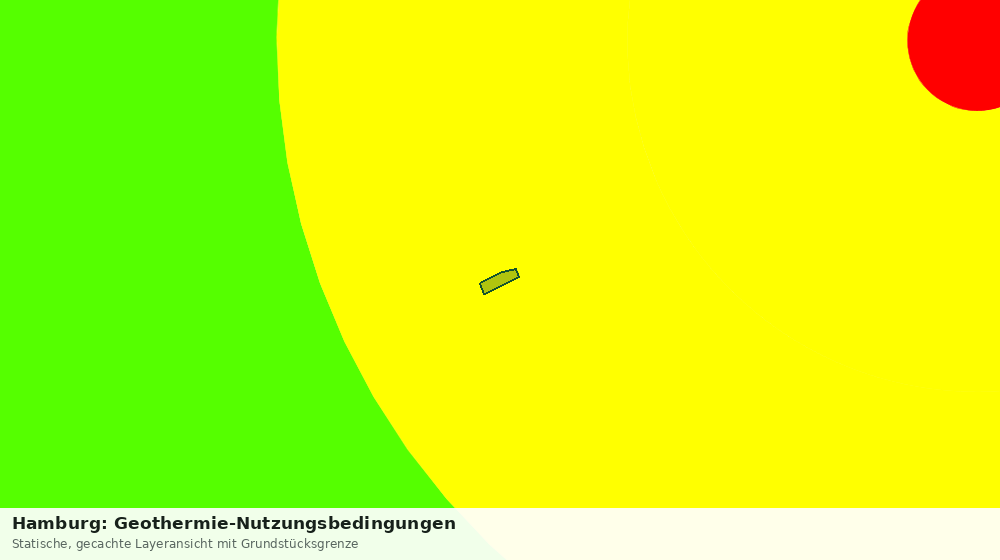 Statische Kartenansicht: Hamburg: Geothermie-Nutzungsbedingungen