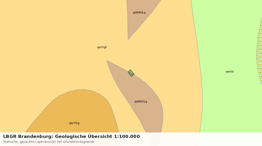 Statische Kartenansicht: LBGR Brandenburg: Geologische Übersicht 1:100.000