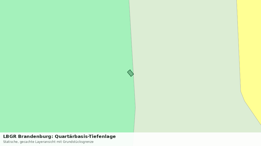 Statische Kartenansicht: LBGR Brandenburg: Quartärbasis-Tiefenlage