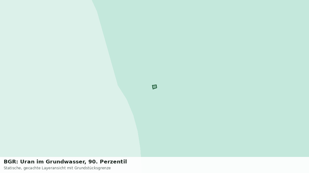 Statische Kartenansicht: BGR: Uran im Grundwasser, 90. Perzentil