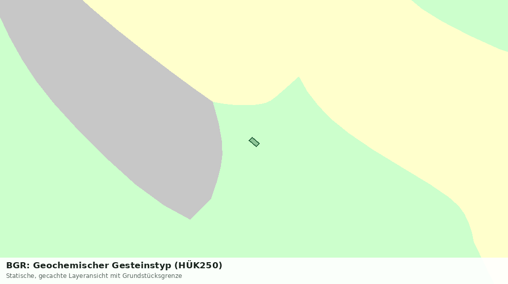 Statische Kartenansicht: BGR: Geochemischer Gesteinstyp (HÜK250)