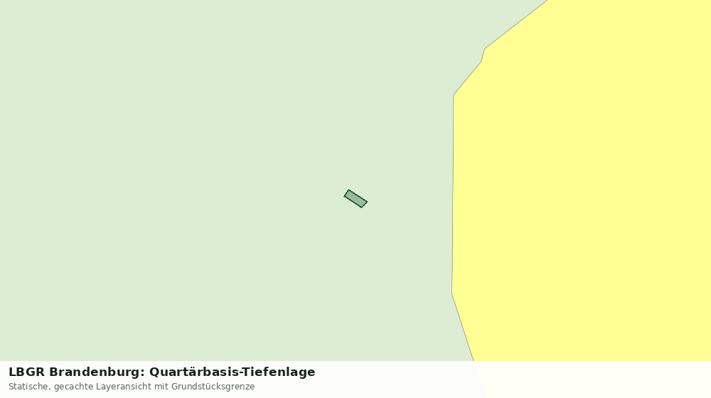 Statische Kartenansicht: LBGR Brandenburg: Quartärbasis-Tiefenlage
