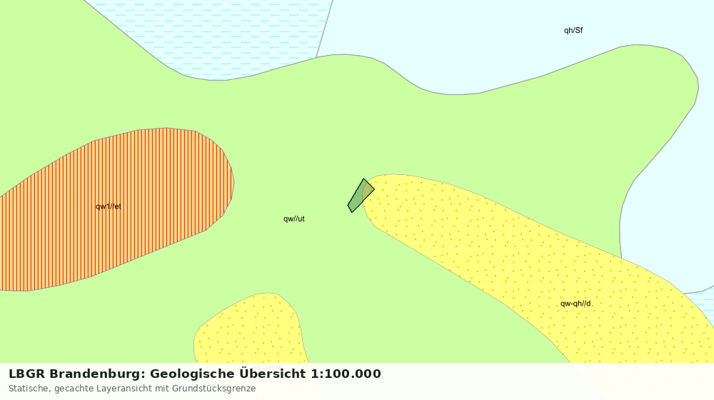 Statische Kartenansicht: LBGR Brandenburg: Geologische Übersicht 1:100.000