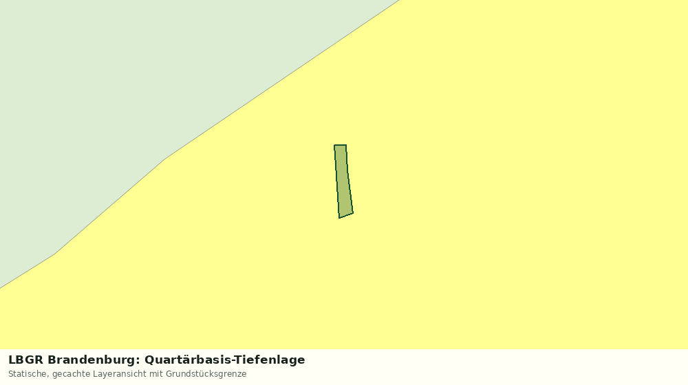 Statische Kartenansicht: LBGR Brandenburg: Quartärbasis-Tiefenlage