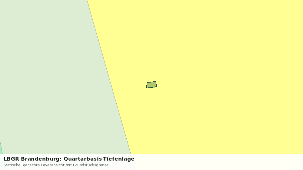 Statische Kartenansicht: LBGR Brandenburg: Quartärbasis-Tiefenlage