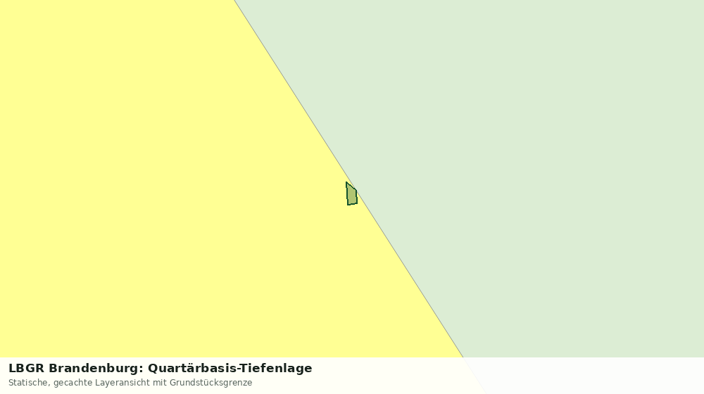 Statische Kartenansicht: LBGR Brandenburg: Quartärbasis-Tiefenlage