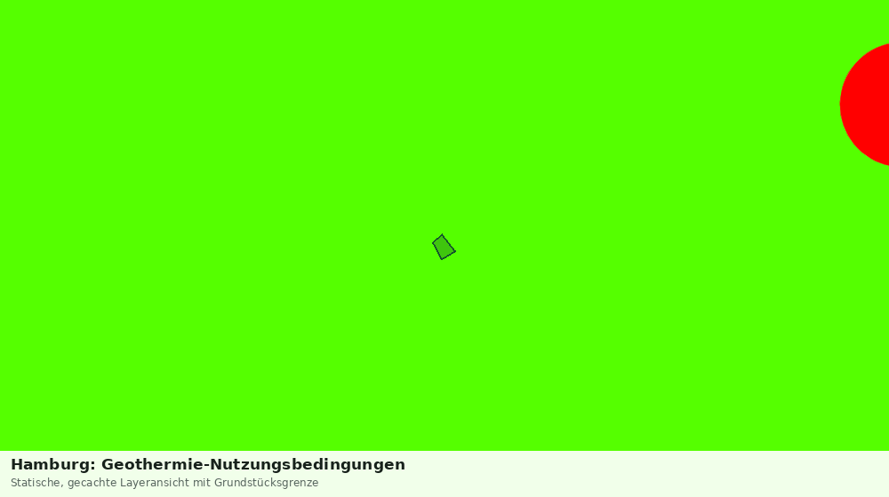 Statische Kartenansicht: Hamburg: Geothermie-Nutzungsbedingungen