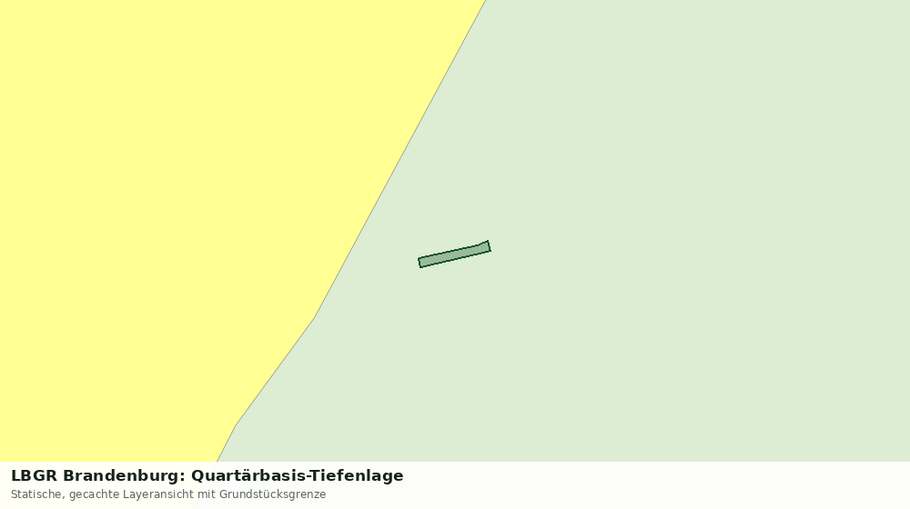 Statische Kartenansicht: LBGR Brandenburg: Quartärbasis-Tiefenlage