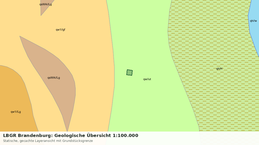 Statische Kartenansicht: LBGR Brandenburg: Geologische Übersicht 1:100.000