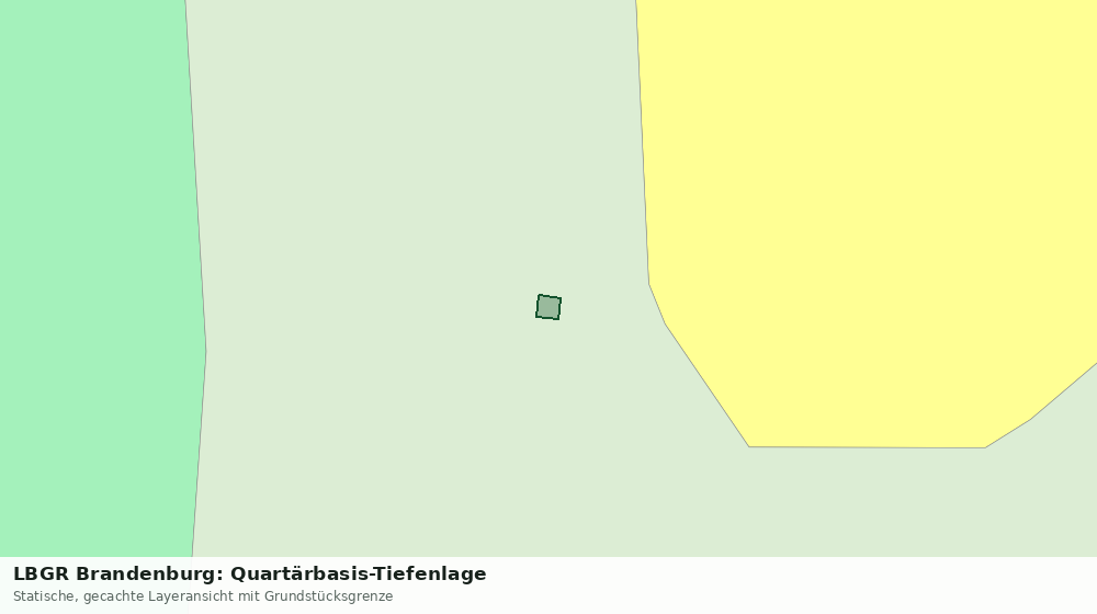 Statische Kartenansicht: LBGR Brandenburg: Quartärbasis-Tiefenlage