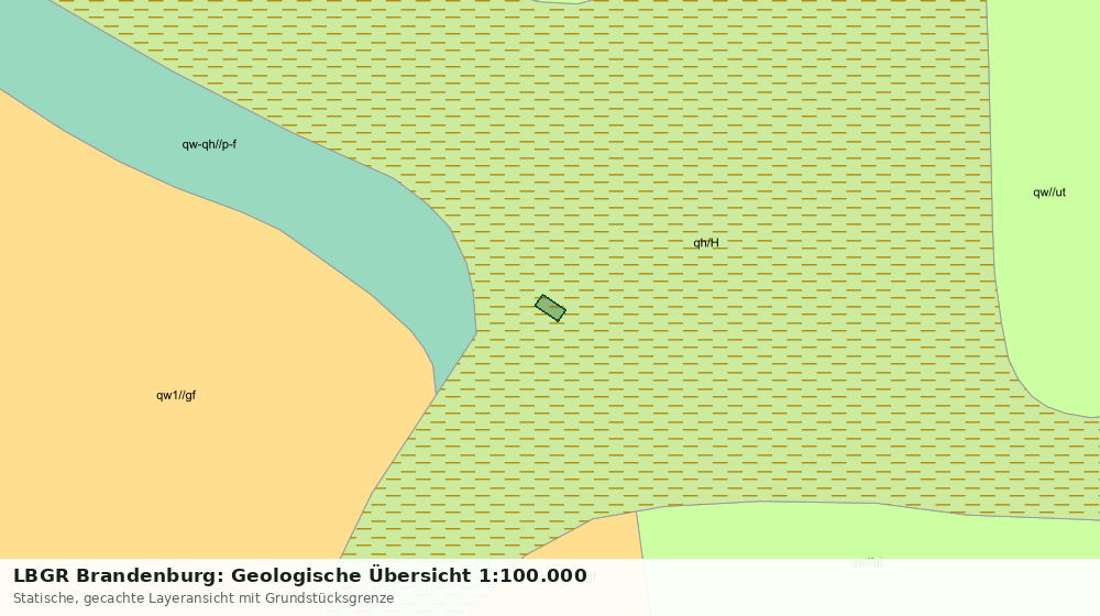 Statische Kartenansicht: LBGR Brandenburg: Geologische Übersicht 1:100.000