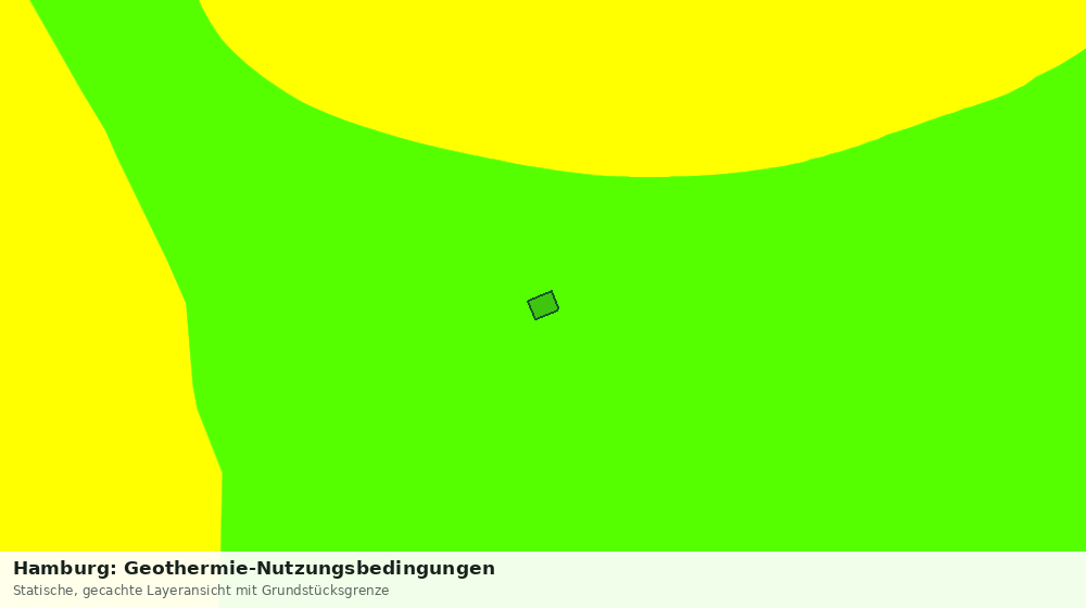 Statische Kartenansicht: Hamburg: Geothermie-Nutzungsbedingungen