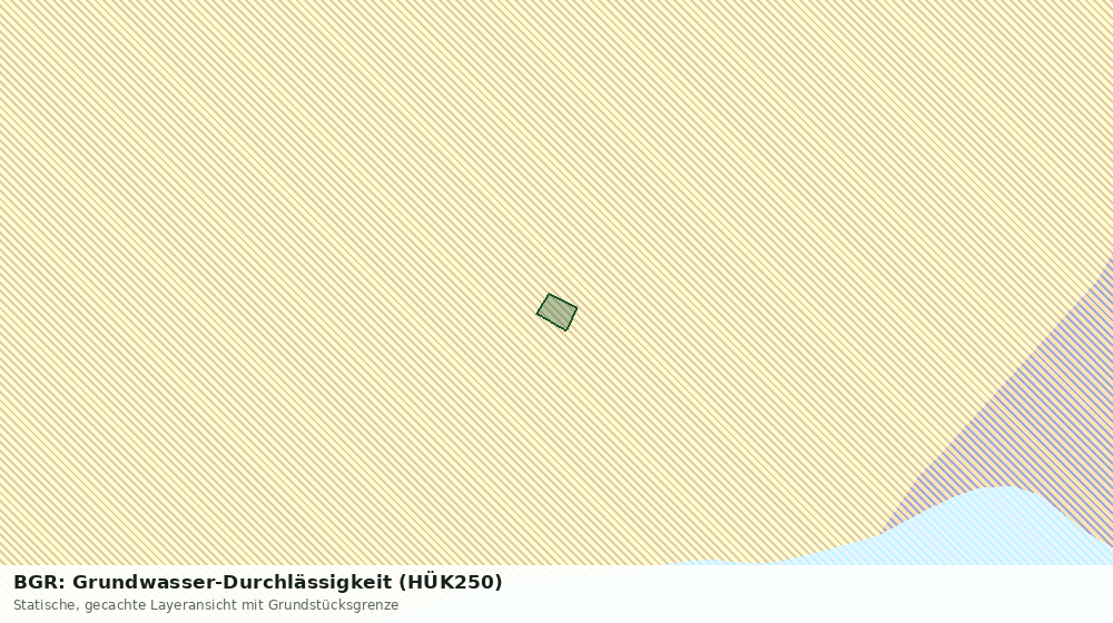 Statische Kartenansicht: BGR: Grundwasser-Durchlässigkeit (HÜK250)