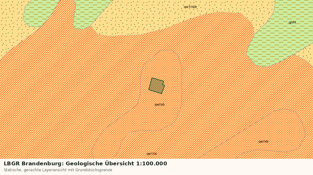 Statische Kartenansicht: LBGR Brandenburg: Geologische Übersicht 1:100.000