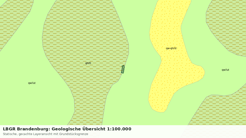 Statische Kartenansicht: LBGR Brandenburg: Geologische Übersicht 1:100.000