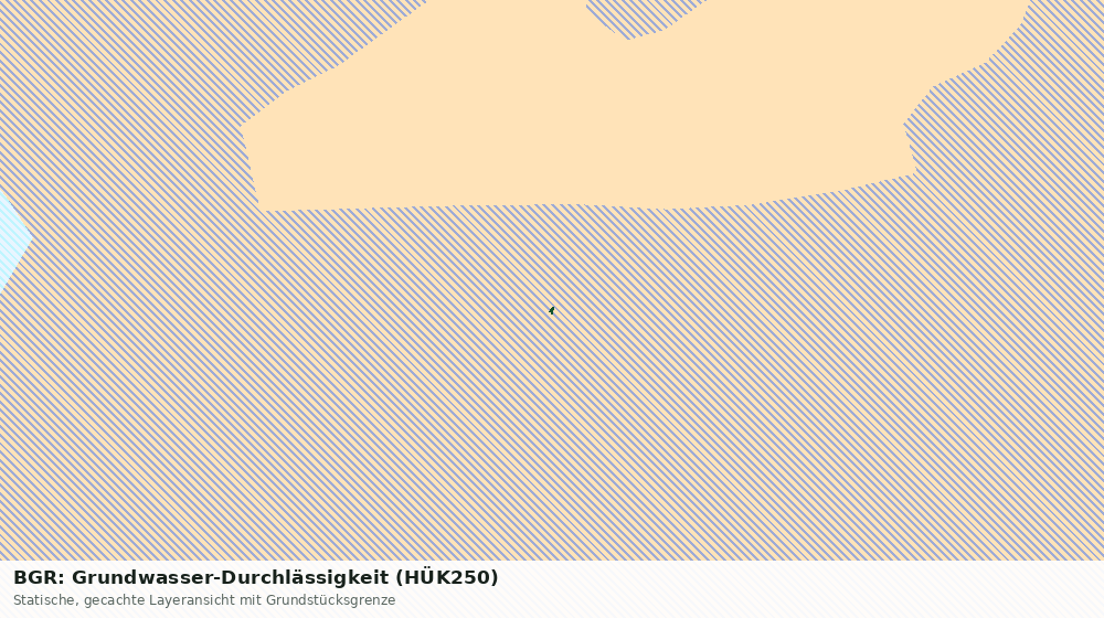 Statische Kartenansicht: BGR: Grundwasser-Durchlässigkeit (HÜK250)