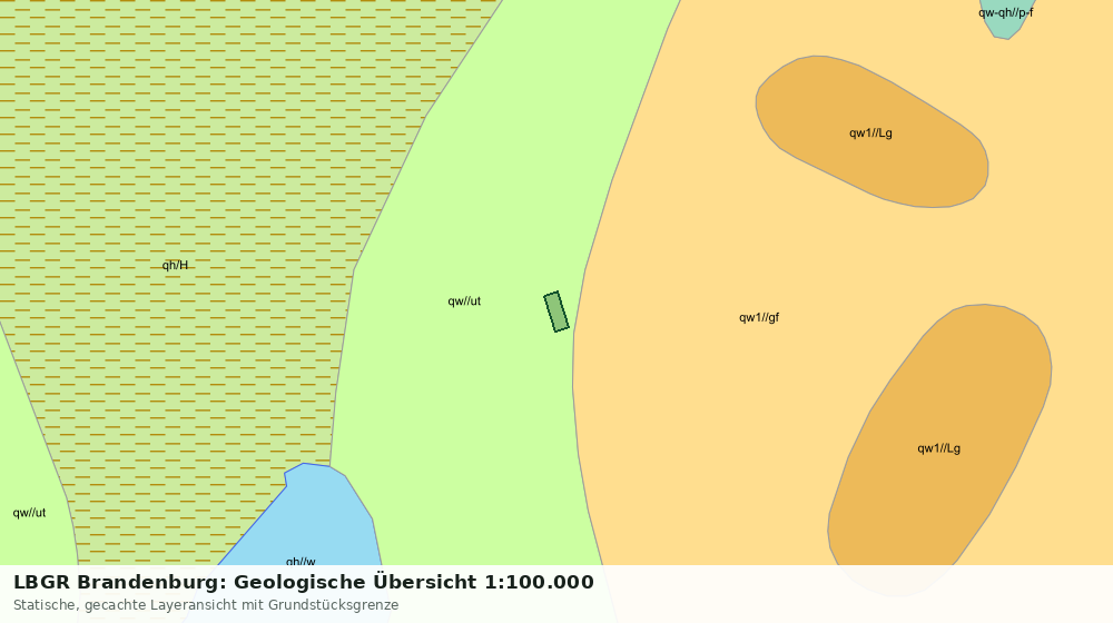 Statische Kartenansicht: LBGR Brandenburg: Geologische Übersicht 1:100.000