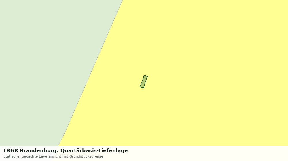 Statische Kartenansicht: LBGR Brandenburg: Quartärbasis-Tiefenlage