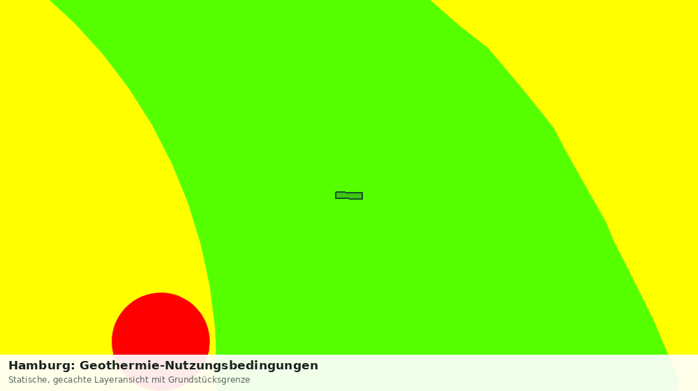 Statische Kartenansicht: Hamburg: Geothermie-Nutzungsbedingungen
