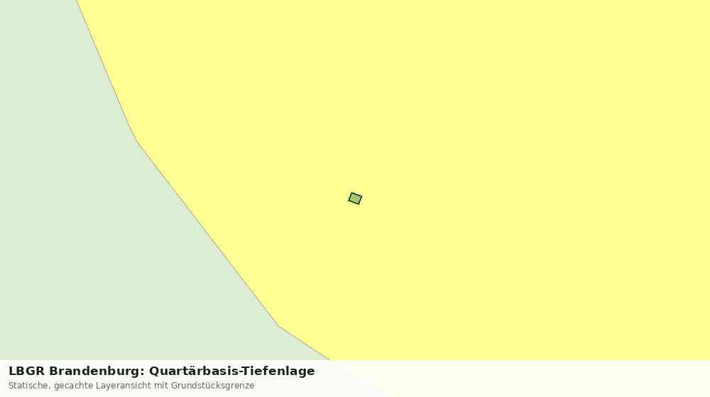 Statische Kartenansicht: LBGR Brandenburg: Quartärbasis-Tiefenlage