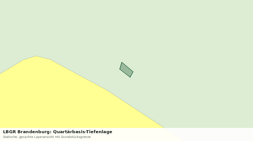 Statische Kartenansicht: LBGR Brandenburg: Quartärbasis-Tiefenlage