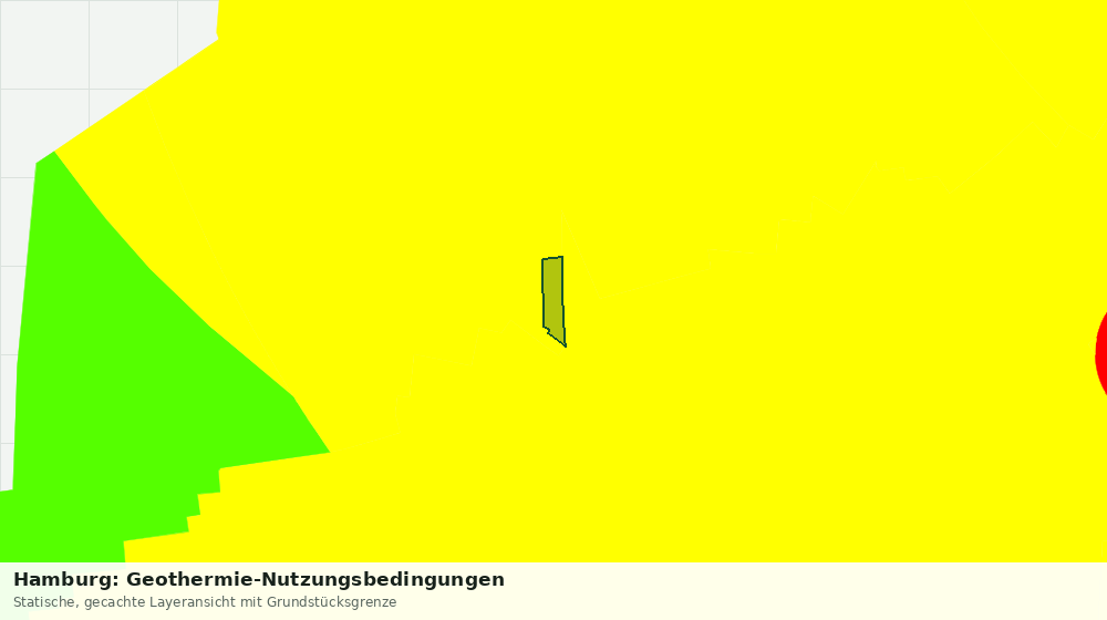 Statische Kartenansicht: Hamburg: Geothermie-Nutzungsbedingungen