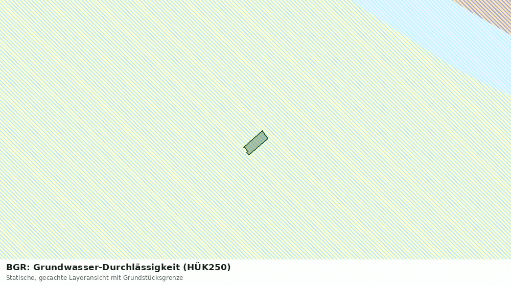Statische Kartenansicht: BGR: Grundwasser-Durchlässigkeit (HÜK250)