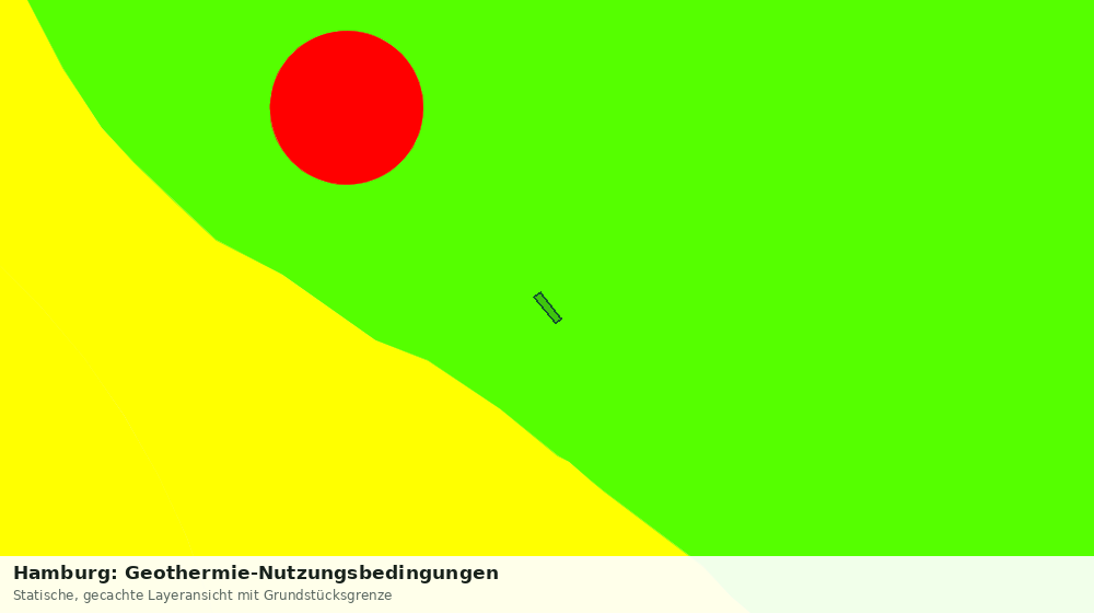 Statische Kartenansicht: Hamburg: Geothermie-Nutzungsbedingungen