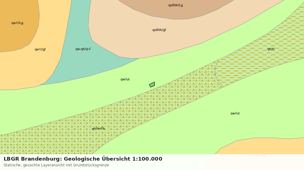 Statische Kartenansicht: LBGR Brandenburg: Geologische Übersicht 1:100.000