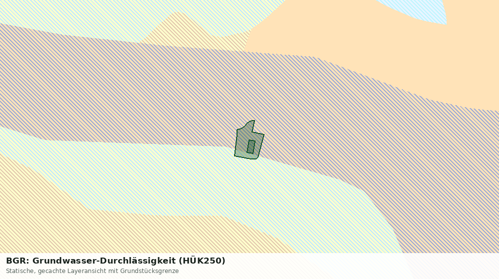 Statische Kartenansicht: BGR: Grundwasser-Durchlässigkeit (HÜK250)
