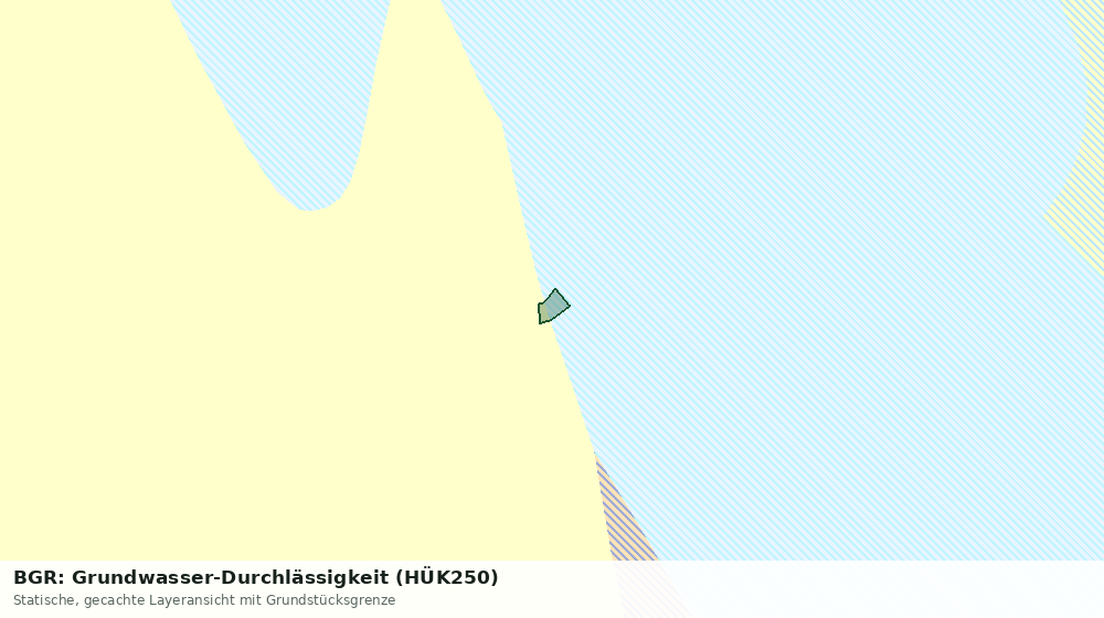 Statische Kartenansicht: BGR: Grundwasser-Durchlässigkeit (HÜK250)