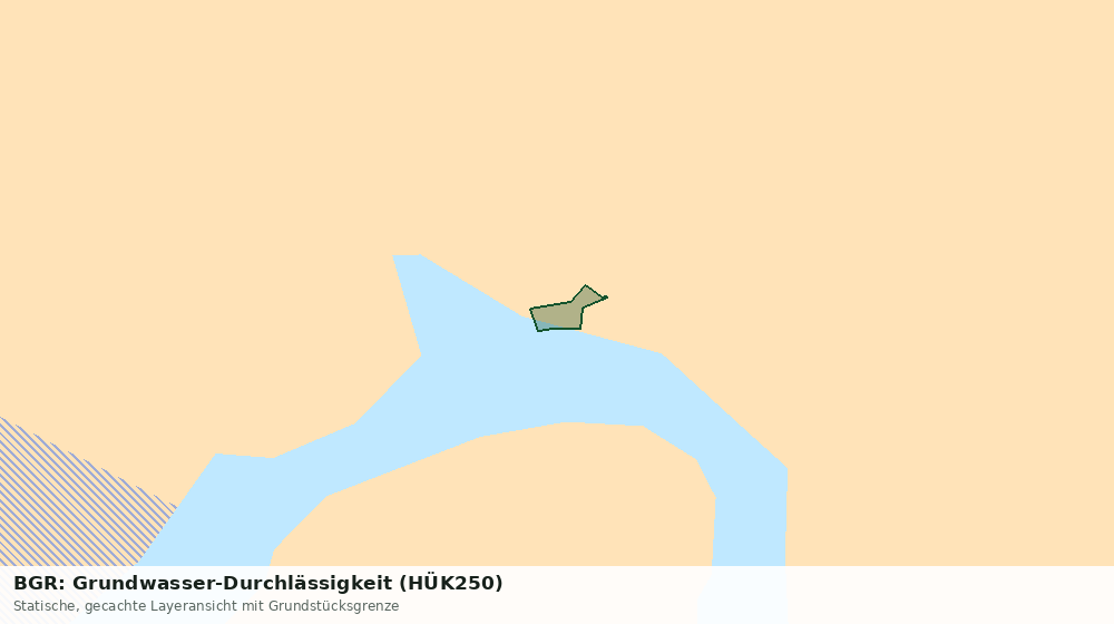 Statische Kartenansicht: BGR: Grundwasser-Durchlässigkeit (HÜK250)