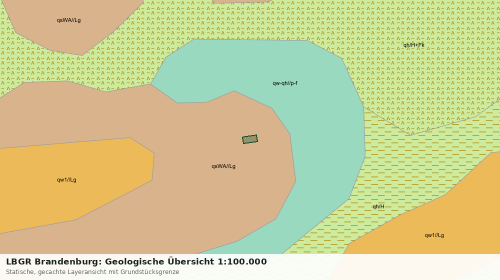Statische Kartenansicht: LBGR Brandenburg: Geologische Übersicht 1:100.000