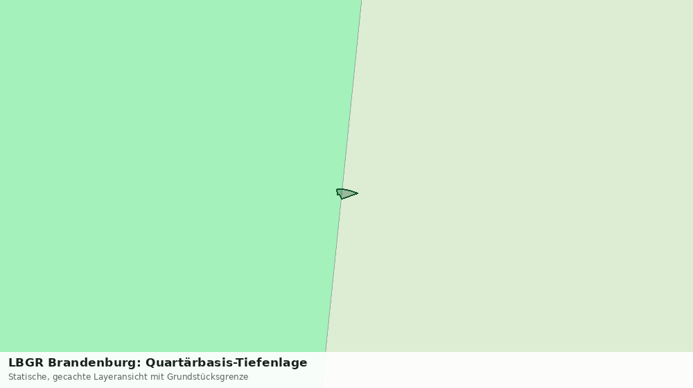 Statische Kartenansicht: LBGR Brandenburg: Quartärbasis-Tiefenlage