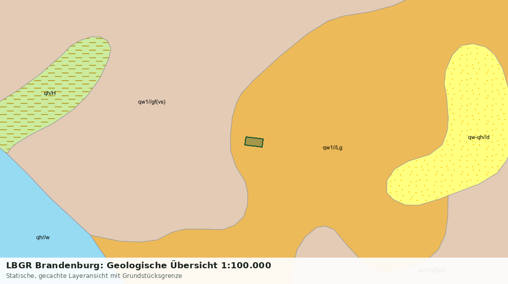Statische Kartenansicht: LBGR Brandenburg: Geologische Übersicht 1:100.000