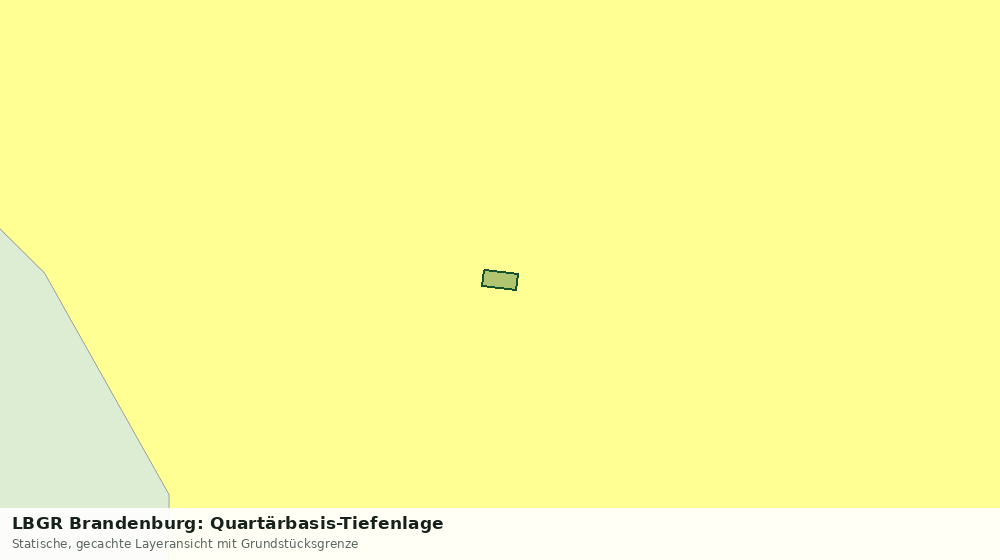 Statische Kartenansicht: LBGR Brandenburg: Quartärbasis-Tiefenlage