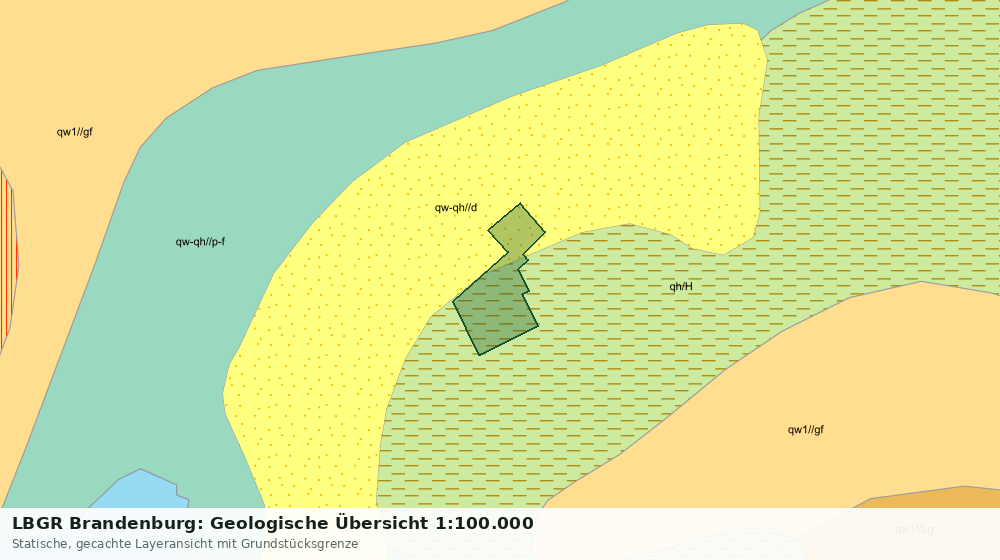 Statische Kartenansicht: LBGR Brandenburg: Geologische Übersicht 1:100.000