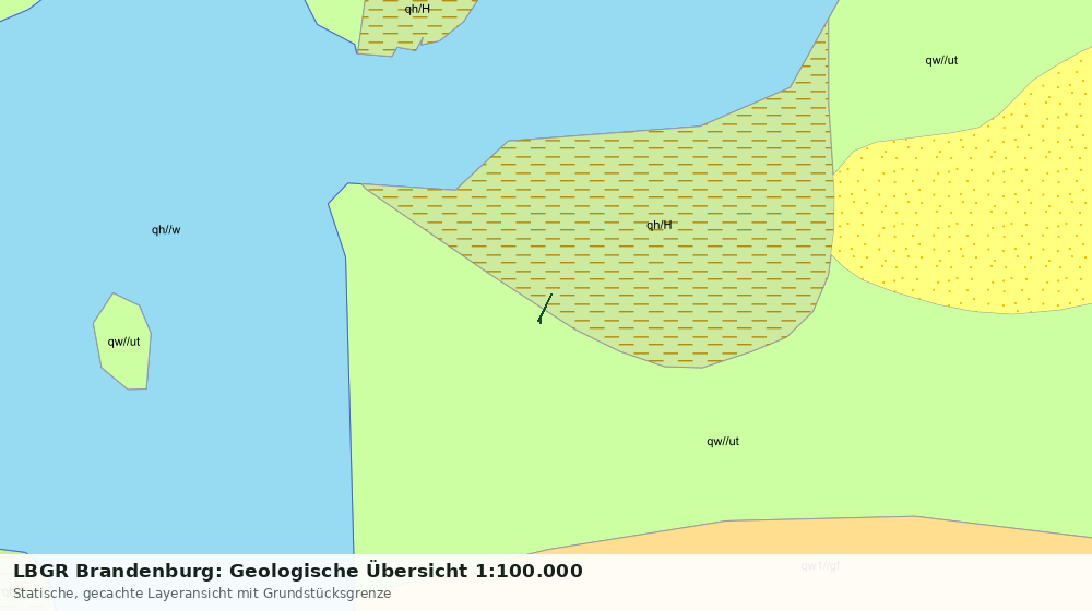Statische Kartenansicht: LBGR Brandenburg: Geologische Übersicht 1:100.000