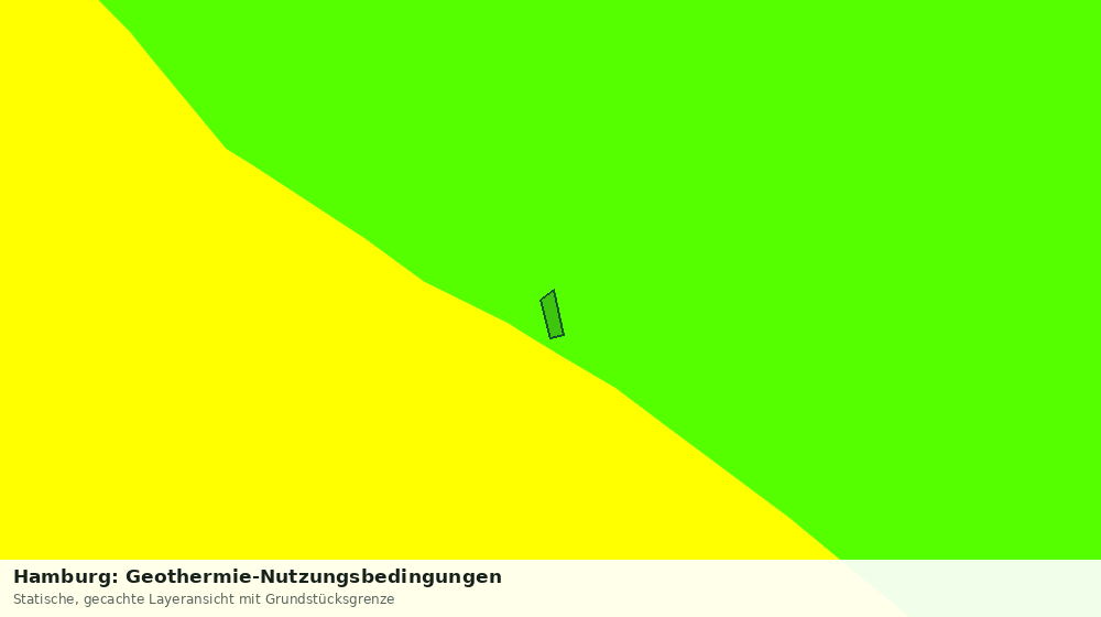 Statische Kartenansicht: Hamburg: Geothermie-Nutzungsbedingungen