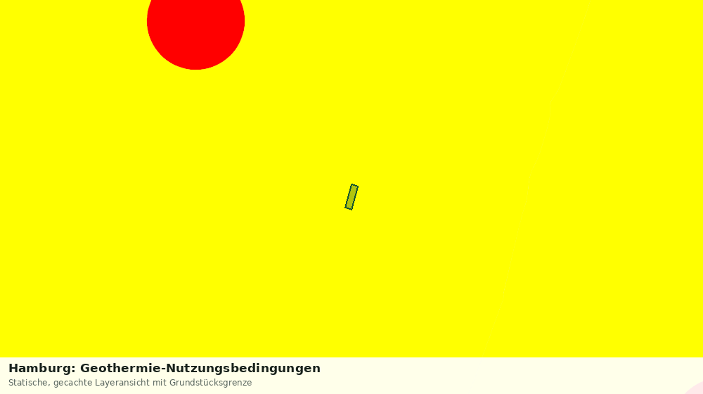 Statische Kartenansicht: Hamburg: Geothermie-Nutzungsbedingungen