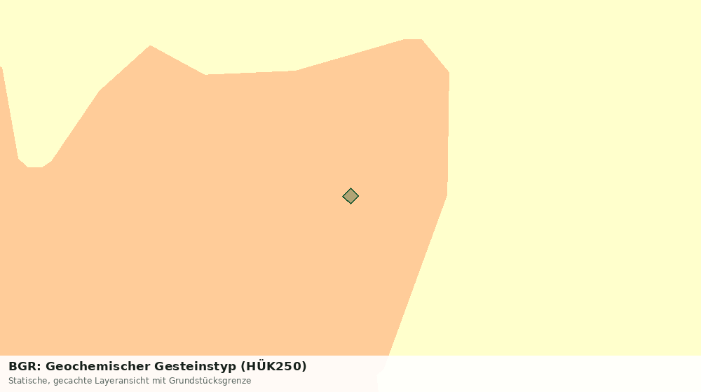 Statische Kartenansicht: BGR: Geochemischer Gesteinstyp (HÜK250)