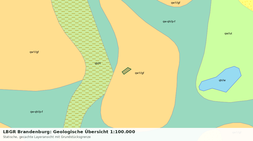 Statische Kartenansicht: LBGR Brandenburg: Geologische Übersicht 1:100.000
