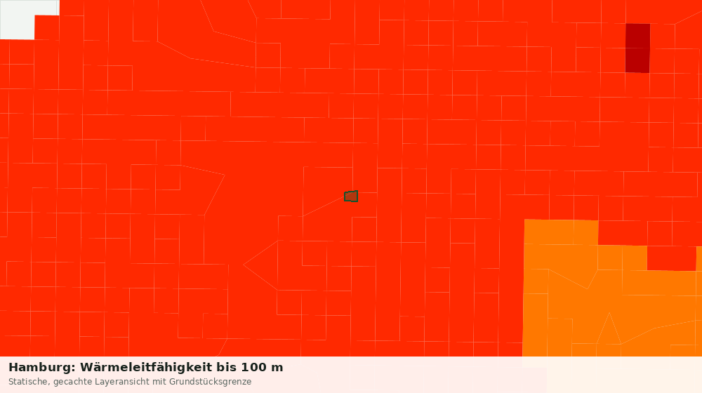 Statische Kartenansicht: Hamburg: Wärmeleitfähigkeit bis 100 m